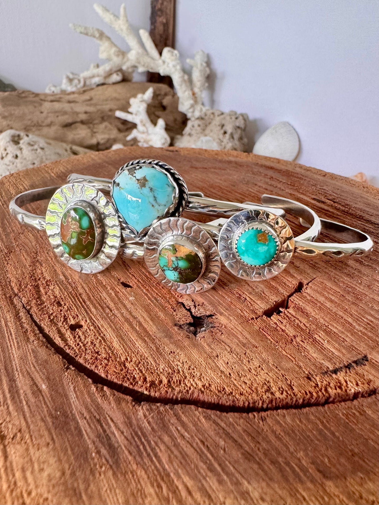 Royston turquoise sterling silver cuff