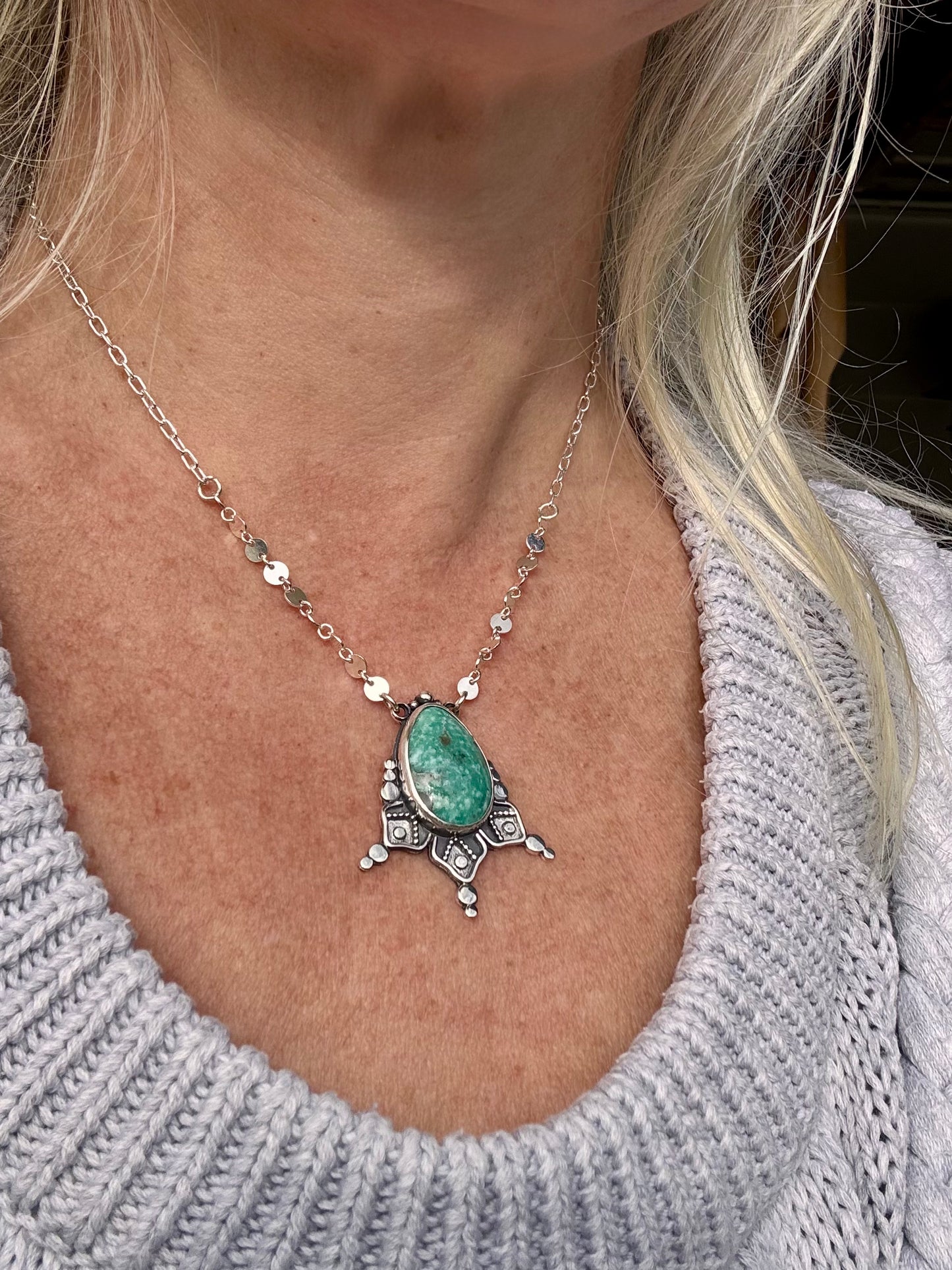Beautiful Campitos Turquoise Necklace