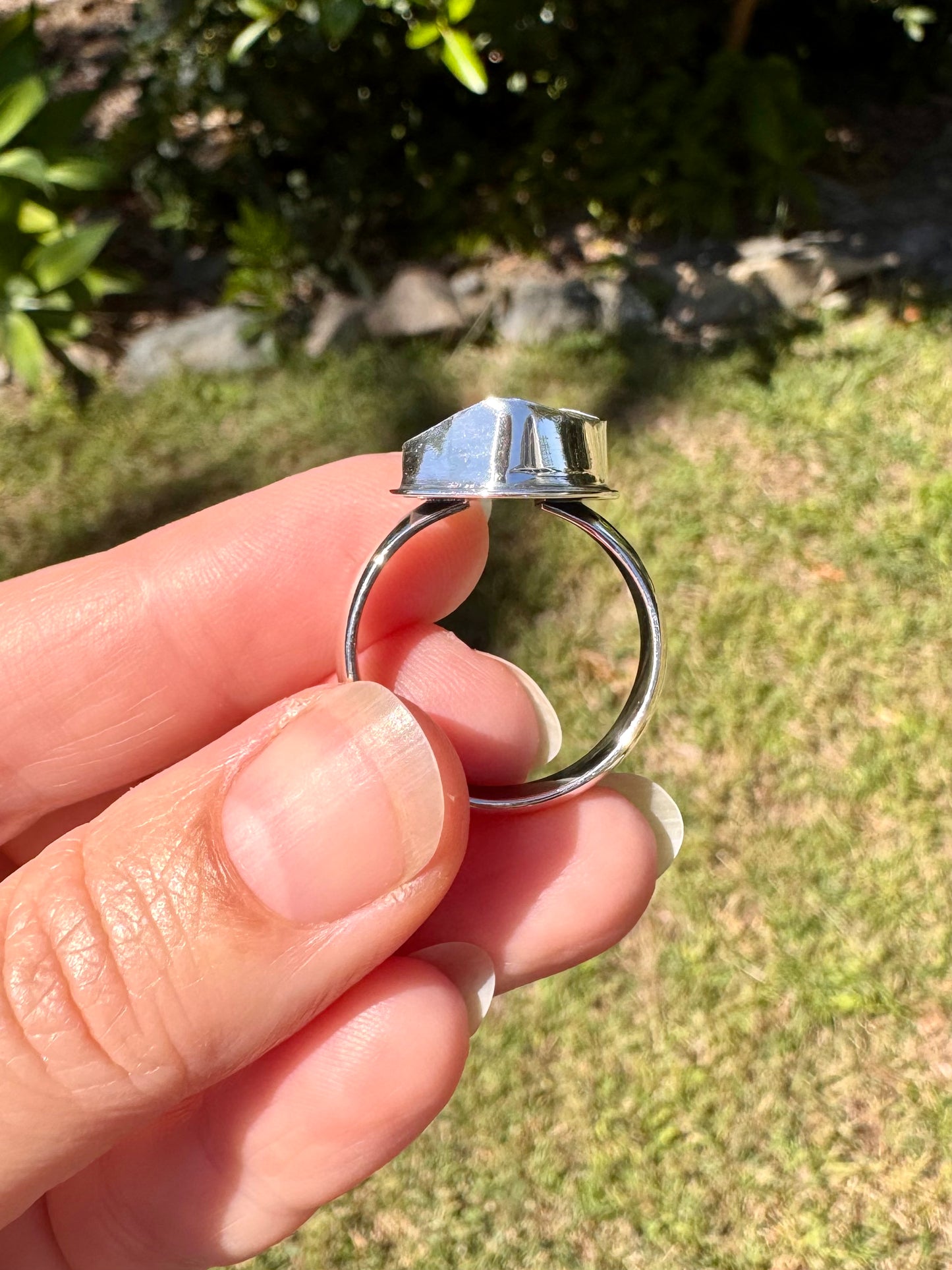 Solid Boulder Opal Ring Size 10.75
