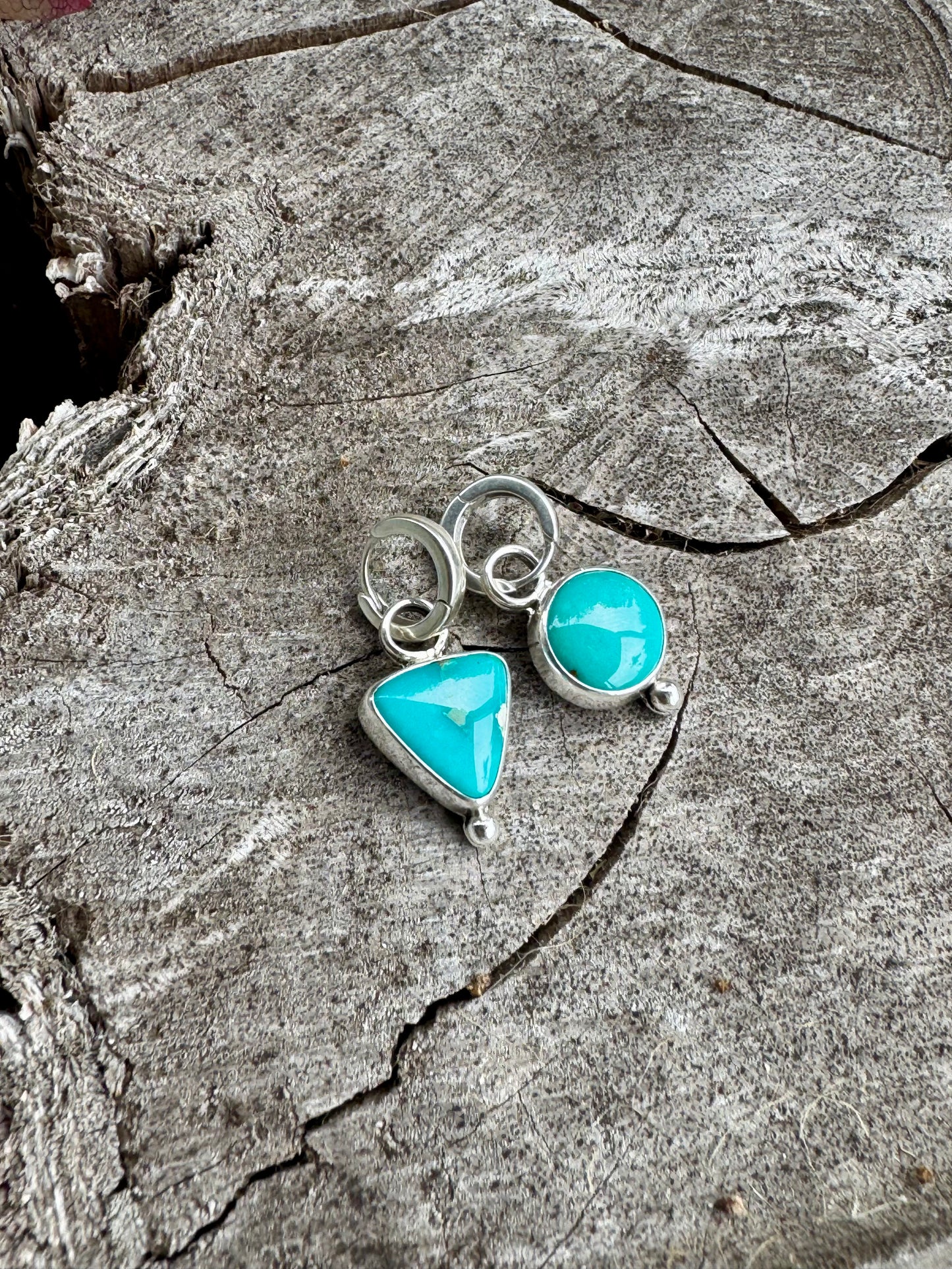 Turquoise Mismatch Drop Earrings