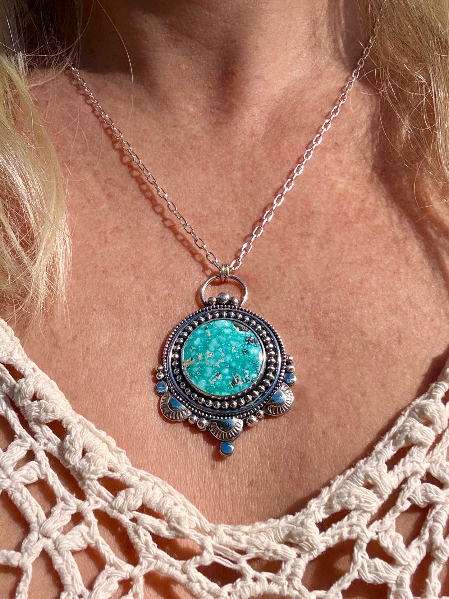 Beautiful Whitewater Turquoise Necklace