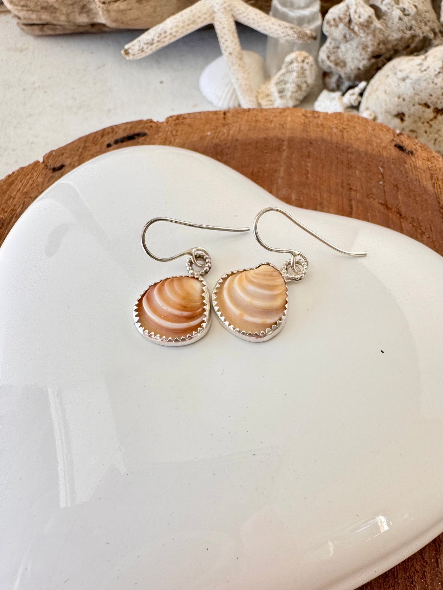 Beach Trinket Seashell Earrings