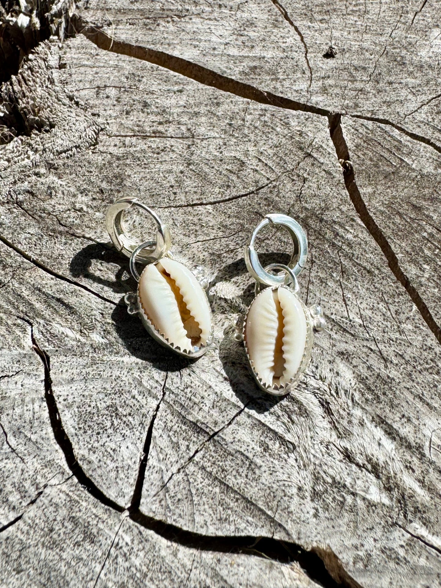 Summer Dreaming - Cowrie Shell Earrings (Made to order)