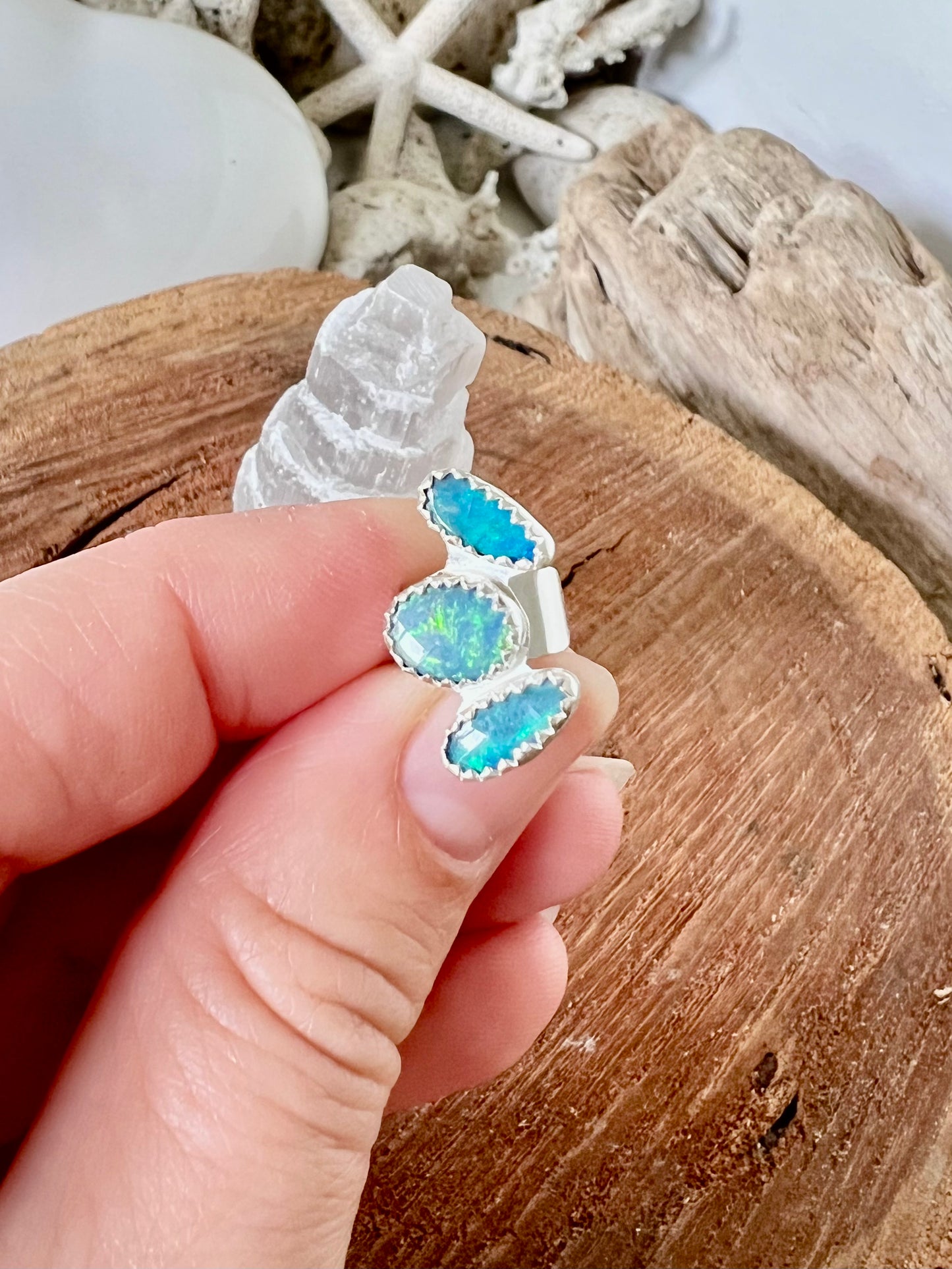 Opal Ear Cuff