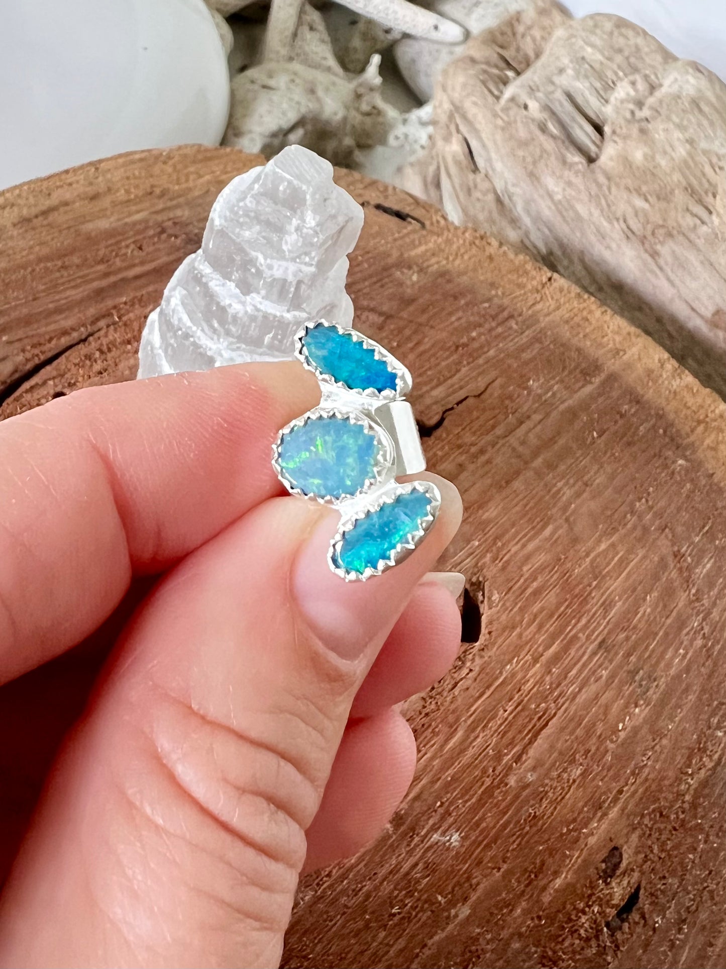 Opal Ear Cuff