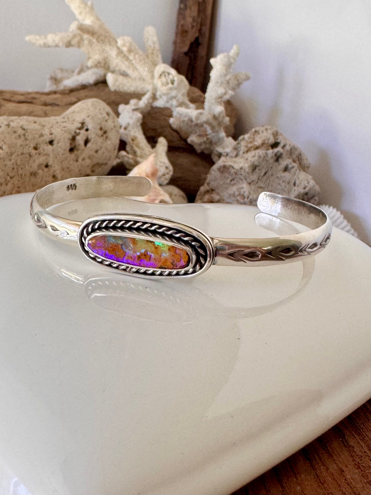 Boulder Opal Cuff Bracelet