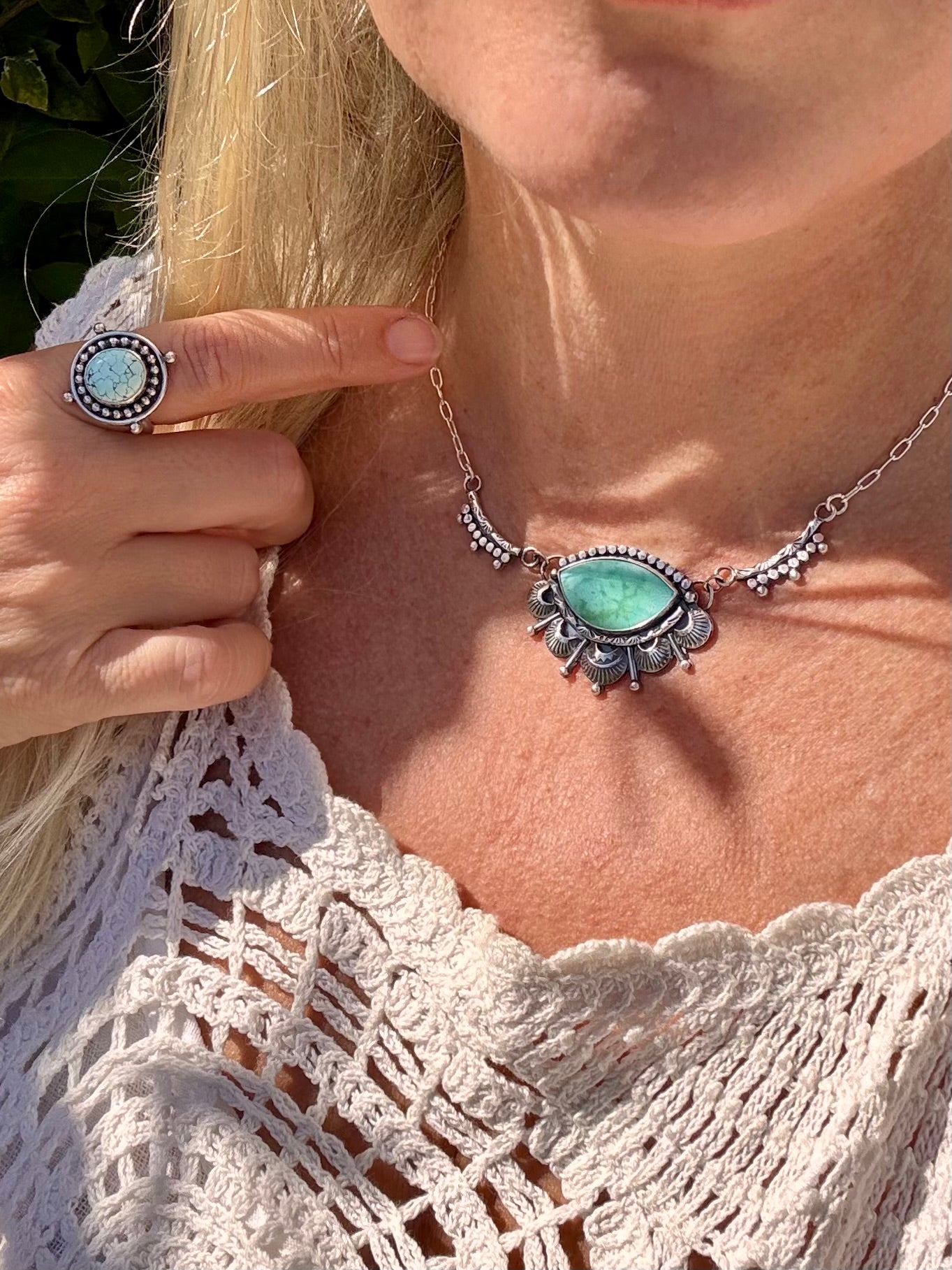 Beautiful Fox Turquoise Necklace