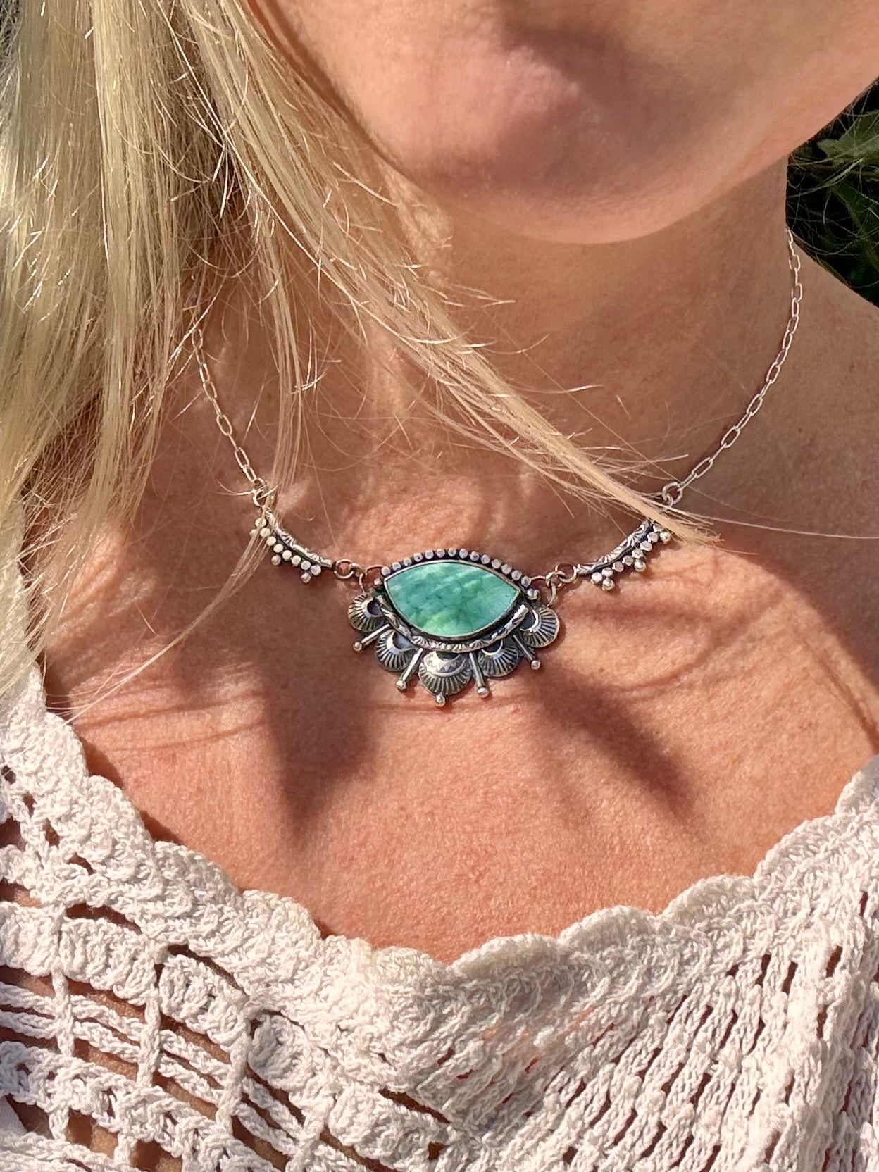 Beautiful Fox Turquoise Necklace