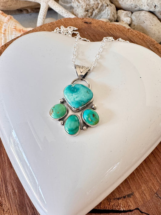 The Turquoise Collector - multi stone turquoise and silver
