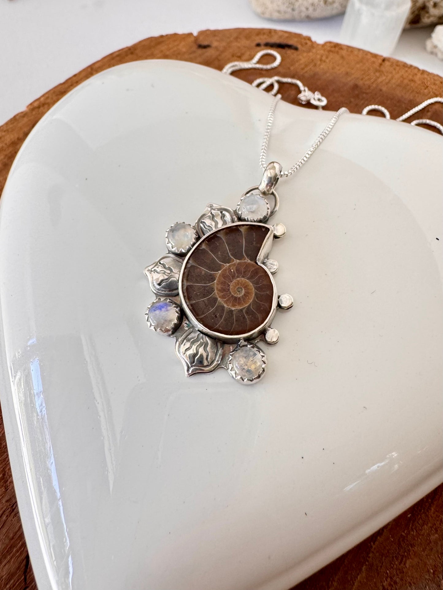 Summer Dreamer Totem Necklace Ammonite