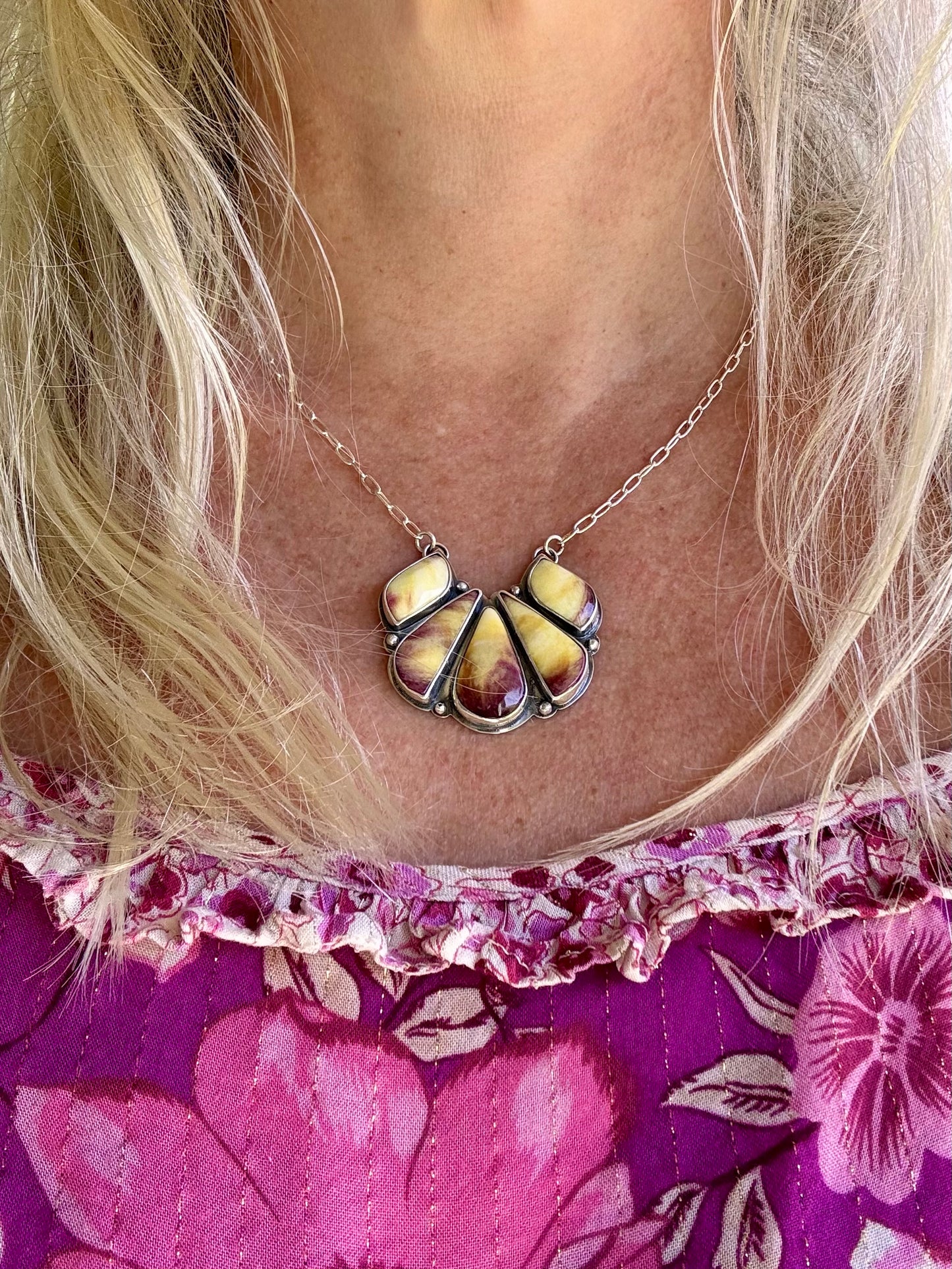 Spiny Oyster Bloom Necklace