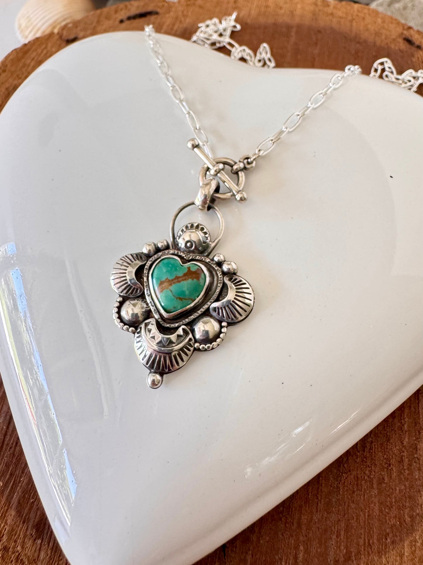 Beautiful Turquoise Heart Necklace