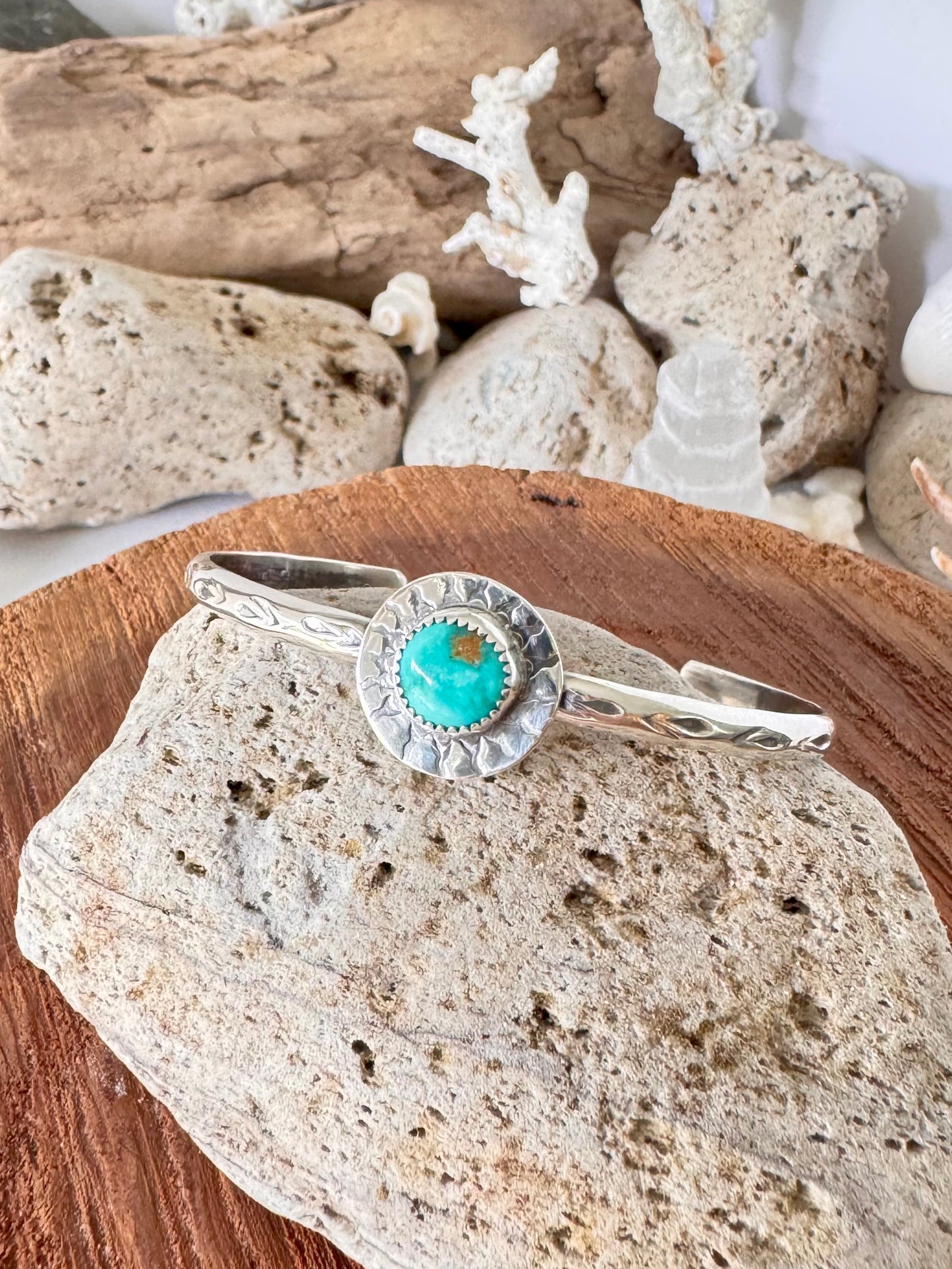 Royston turquoise sterling silver cuff
