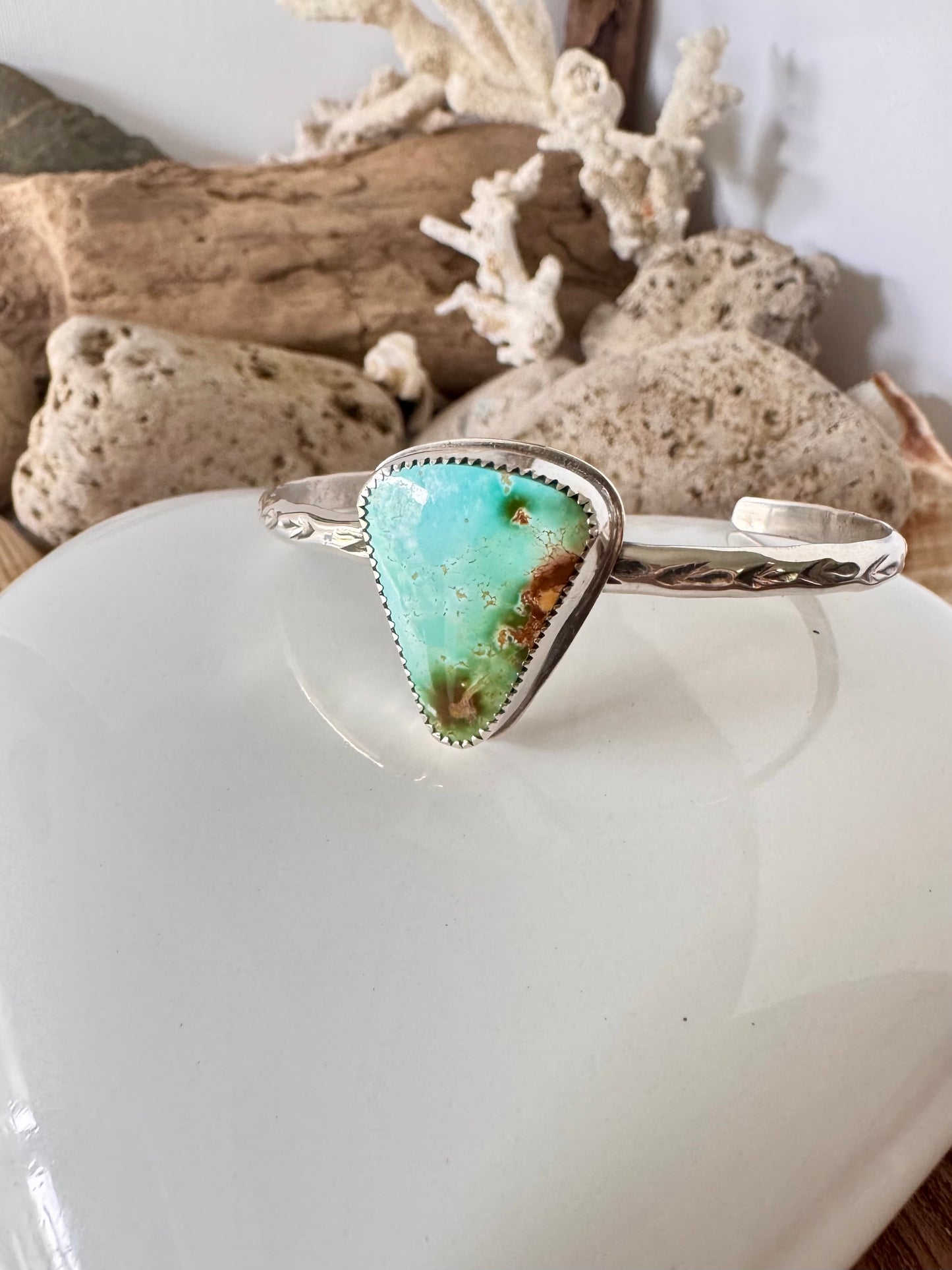 Royston turquoise sterling silver cuff