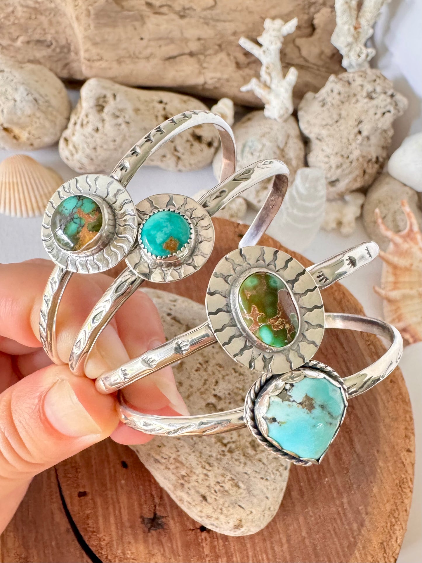 Royston turquoise sterling silver cuff