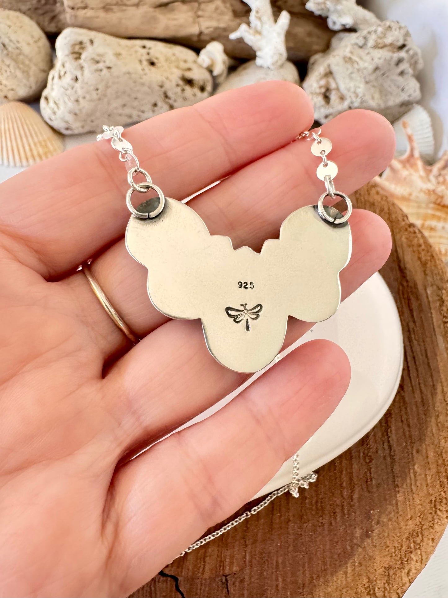 Mixed Mine Natural turquoise. Multi stone sterling silver necklace