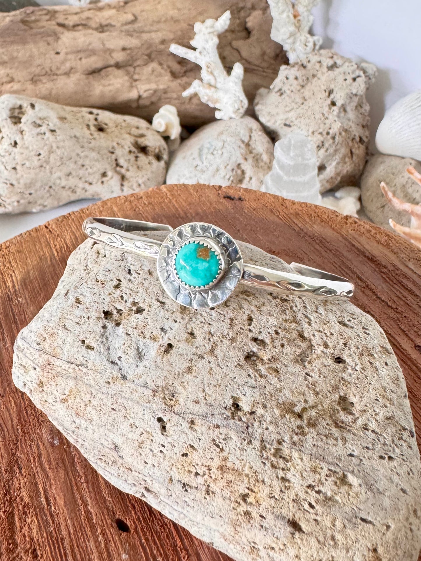 Royston turquoise sterling silver cuff