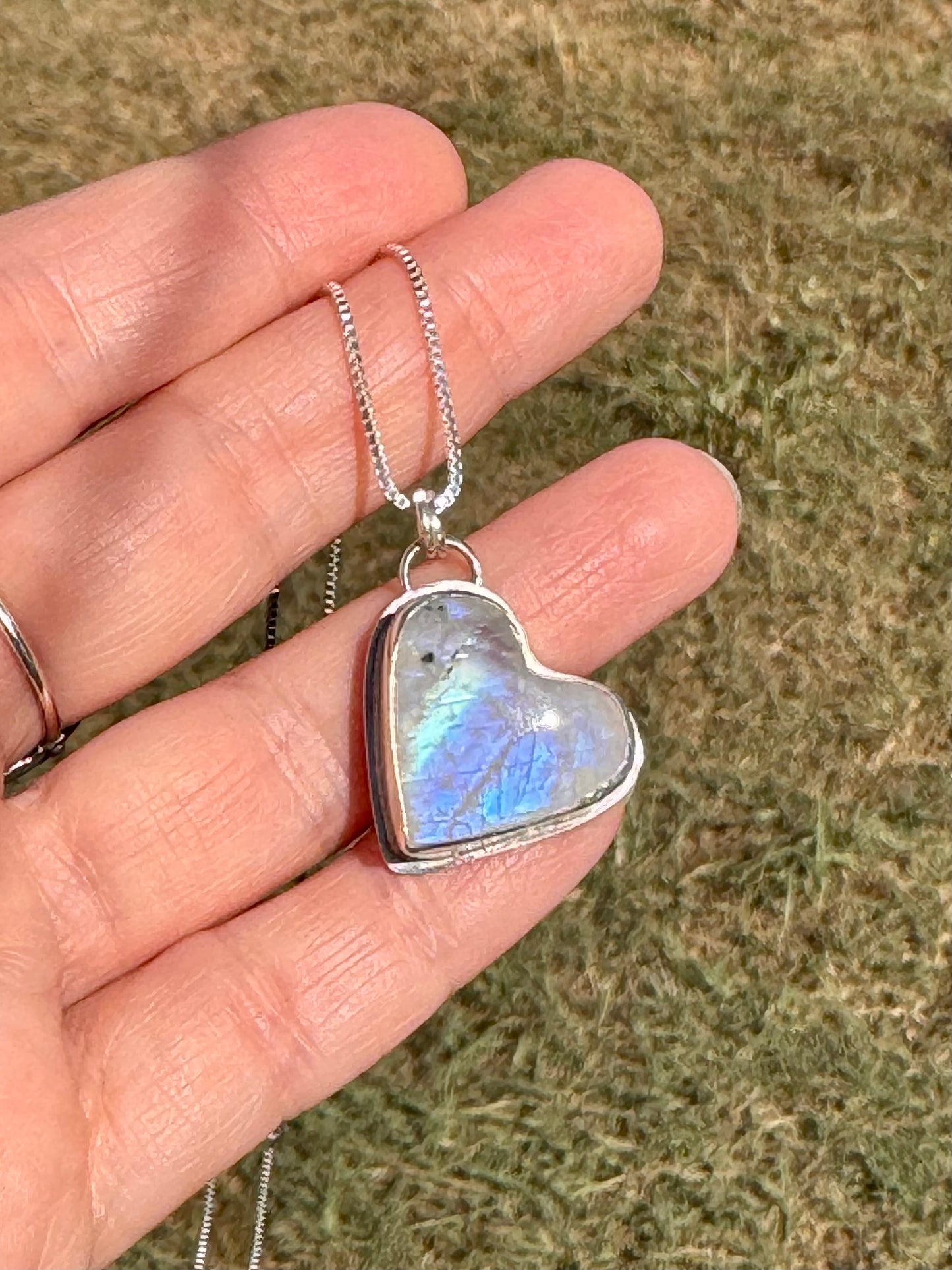 Moonstone Heart Pendant