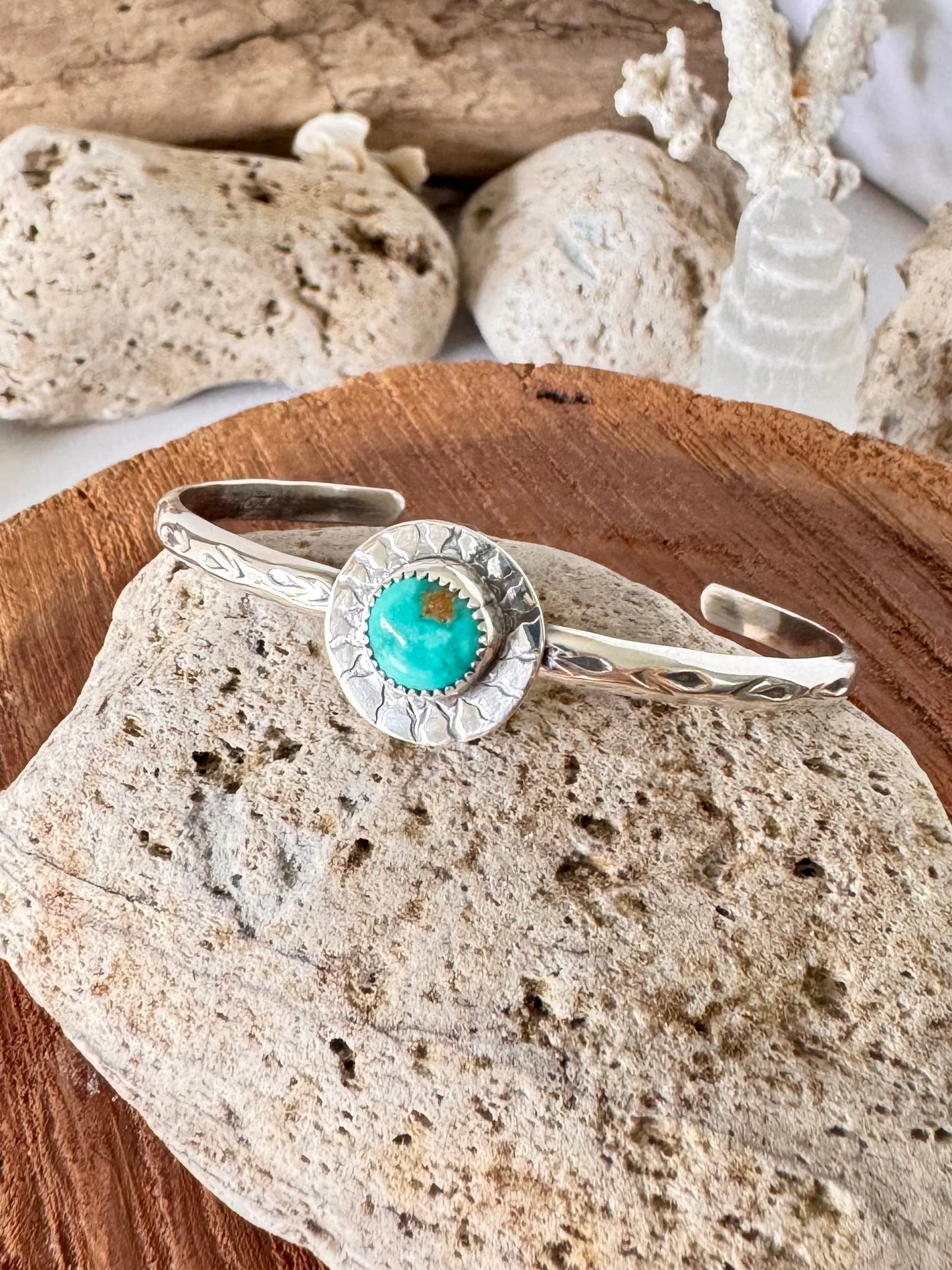 Royston turquoise sterling silver cuff