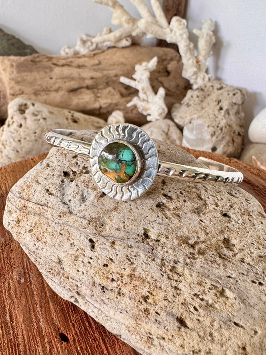 Royston turquoise sterling silver cuff