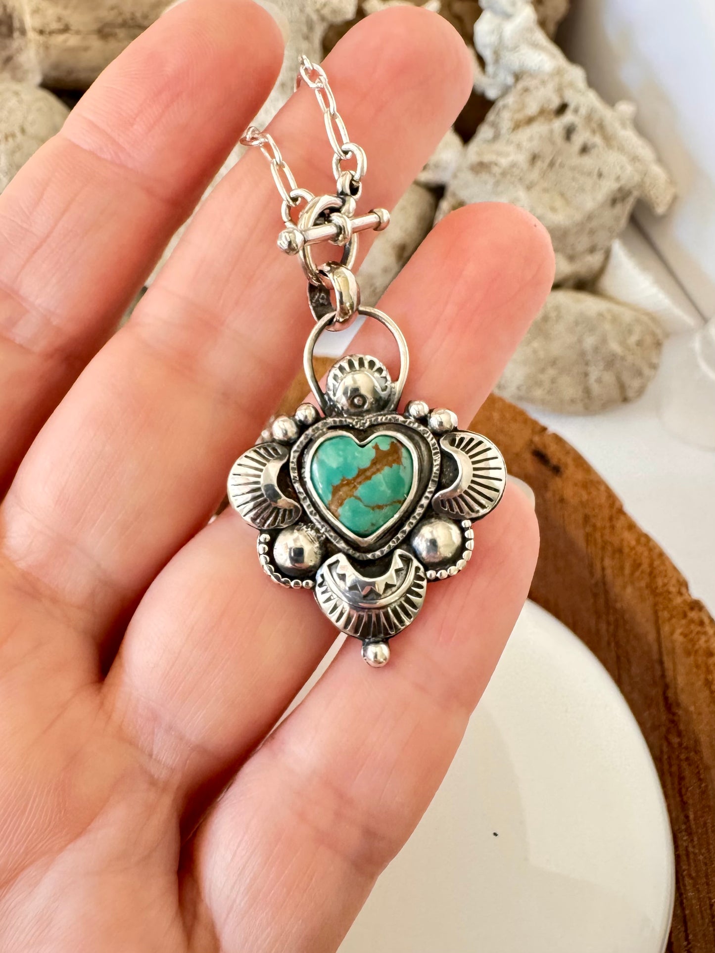 Beautiful Turquoise Heart Necklace