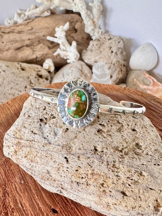 Royston turquoise sterling silver cuff