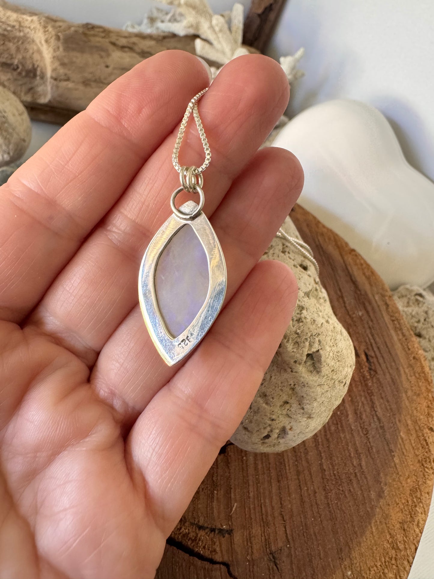 Moonstone Marquis Pendant