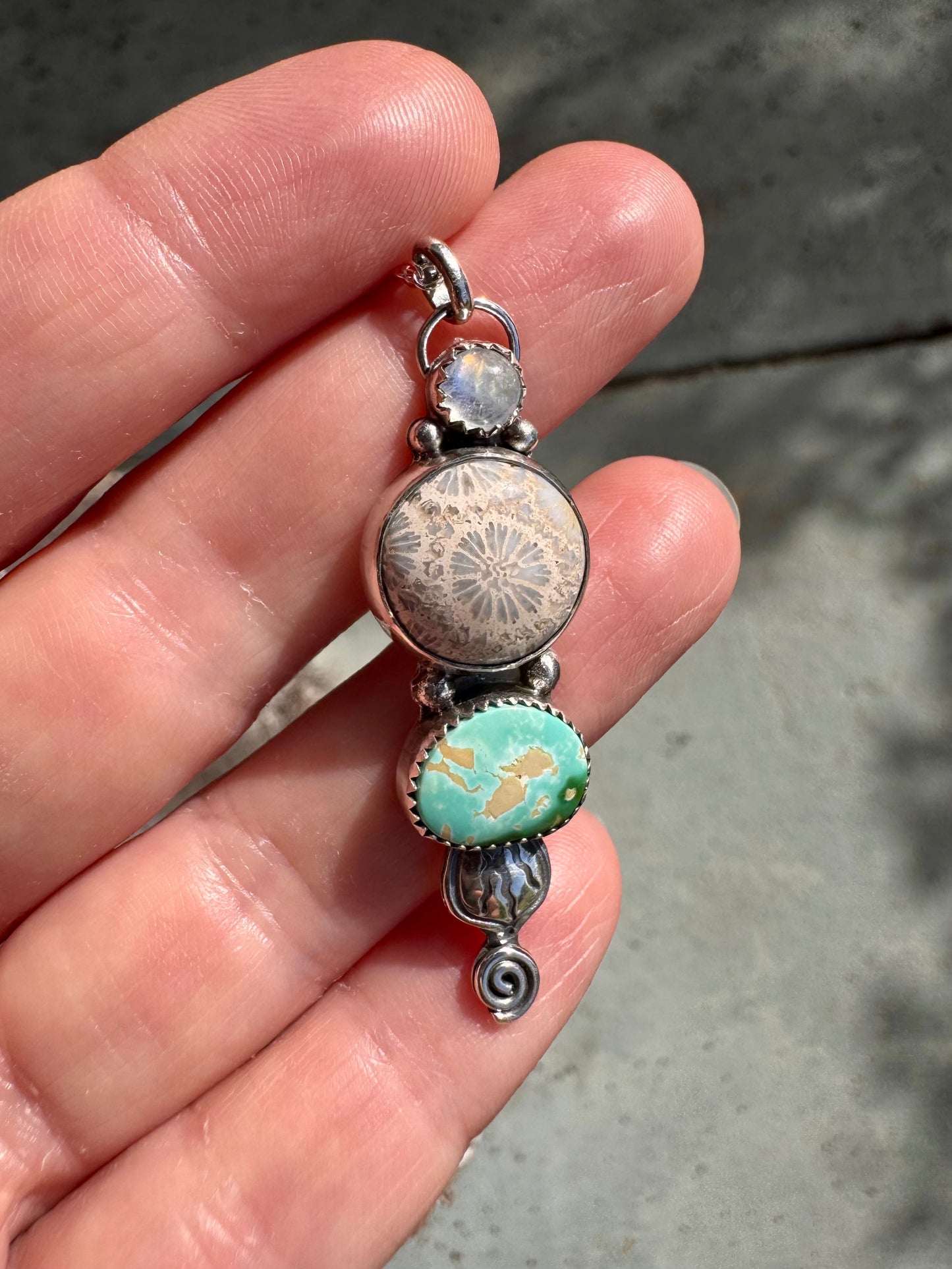 Summer Dreamer Totem Necklace Turquoise