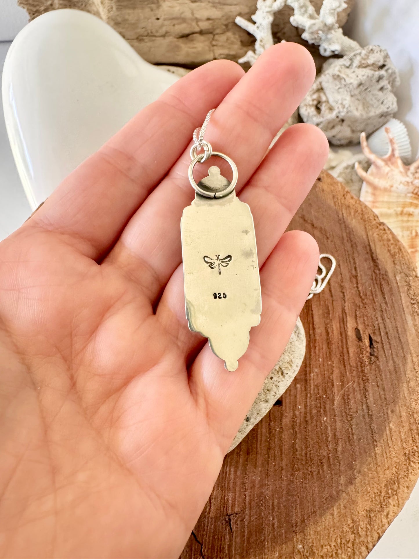 Pilot Mountain Turquoise Column Necklace