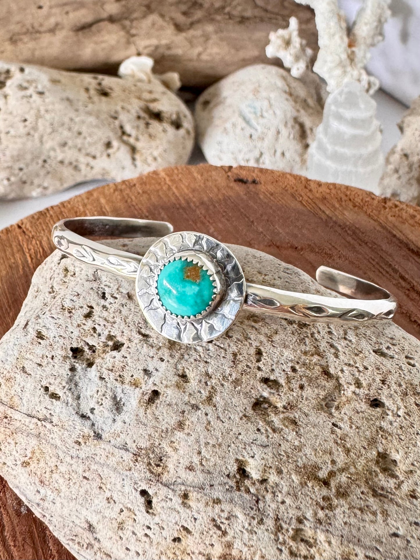 Royston turquoise sterling silver cuff