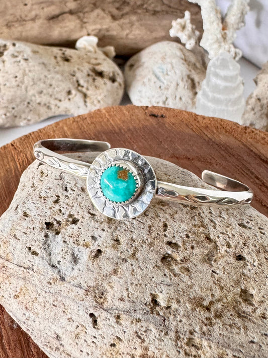 Royston turquoise sterling silver cuff
