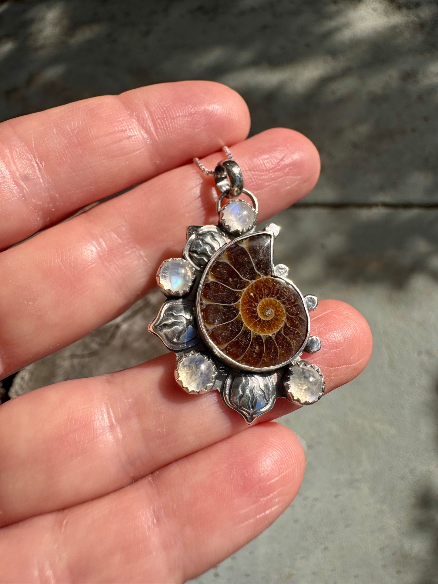 Summer Dreamer Totem Necklace Ammonite