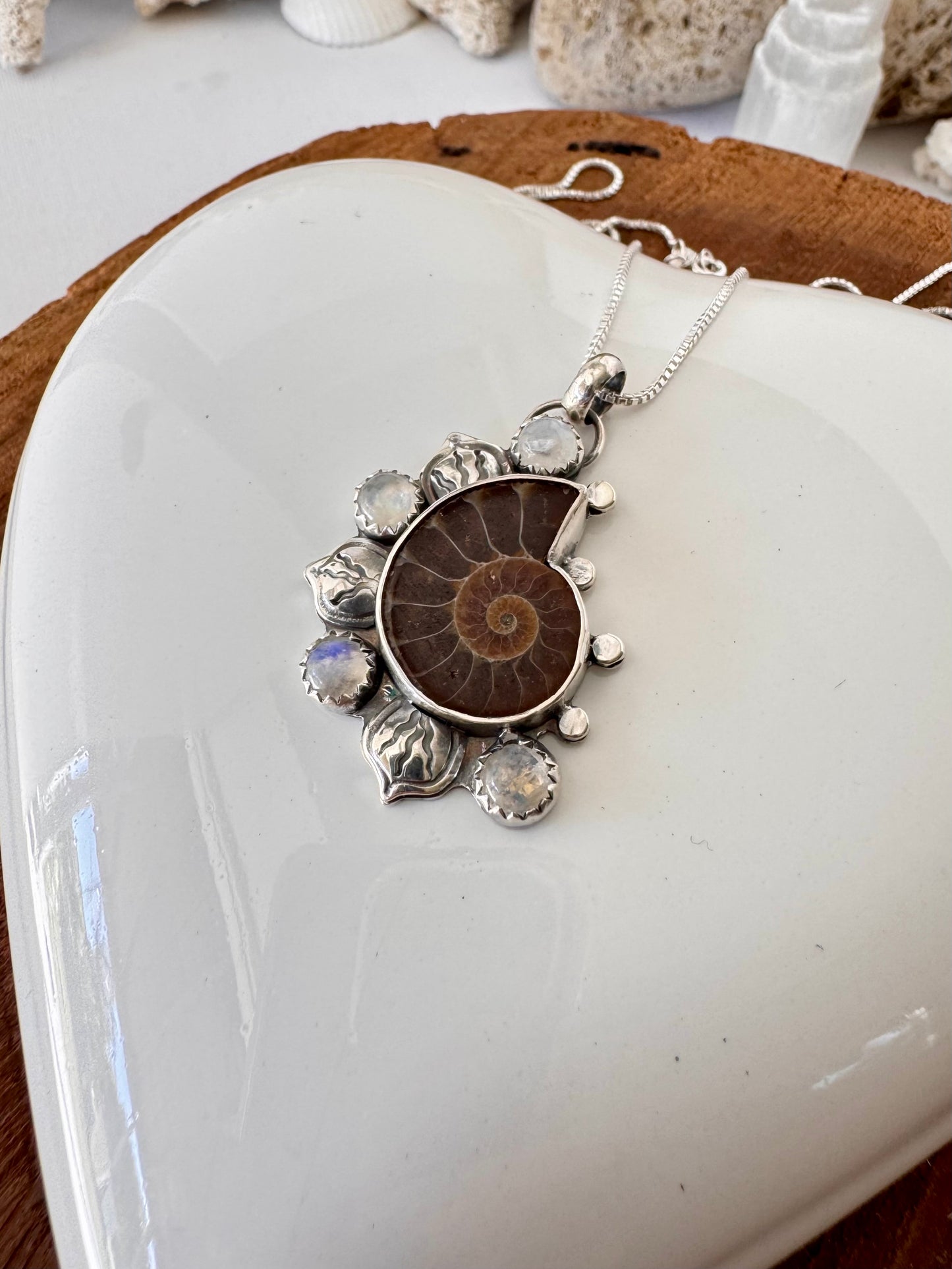 Summer Dreamer Totem Necklace Ammonite