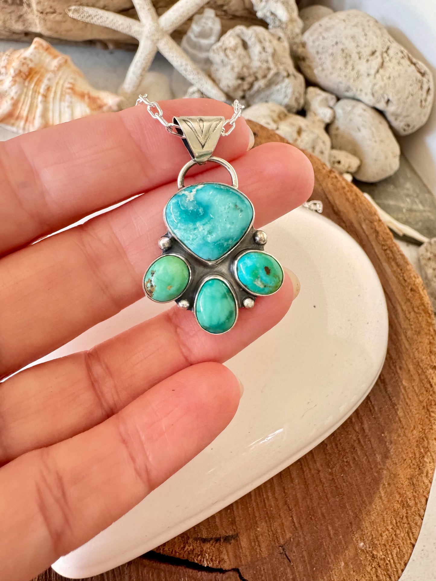The Turquoise Collector - multi stone turquoise and silver