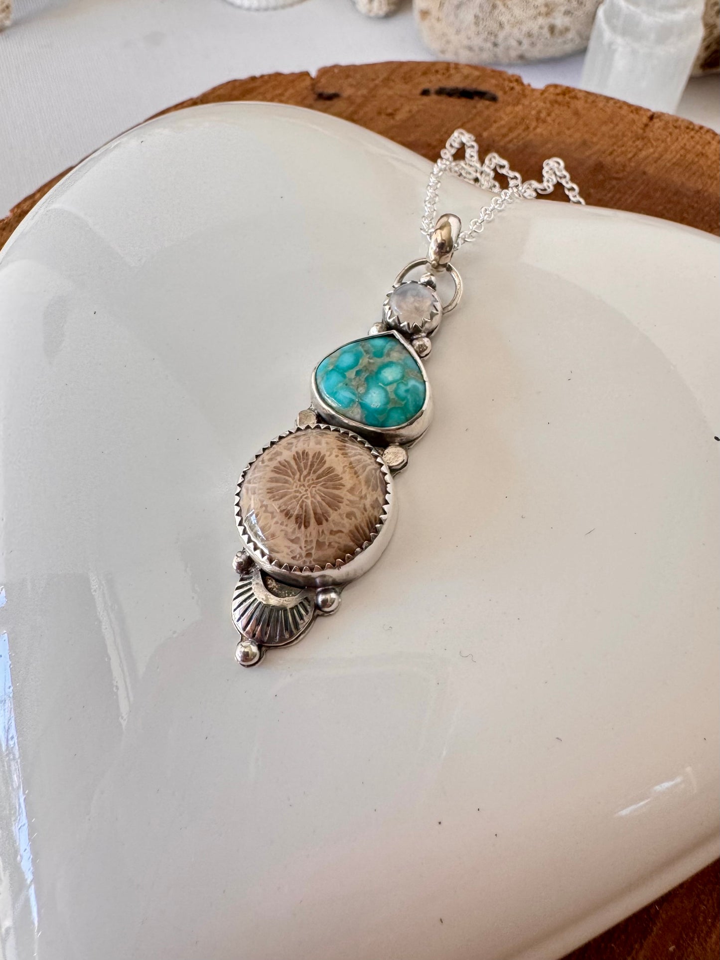 Summer Dreamer Totem Necklace Turquoise