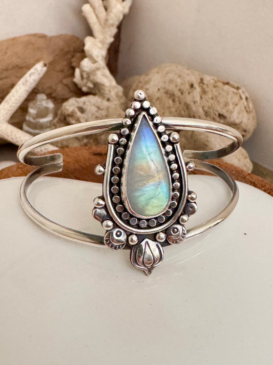 Moonstone Cuff Bracelet