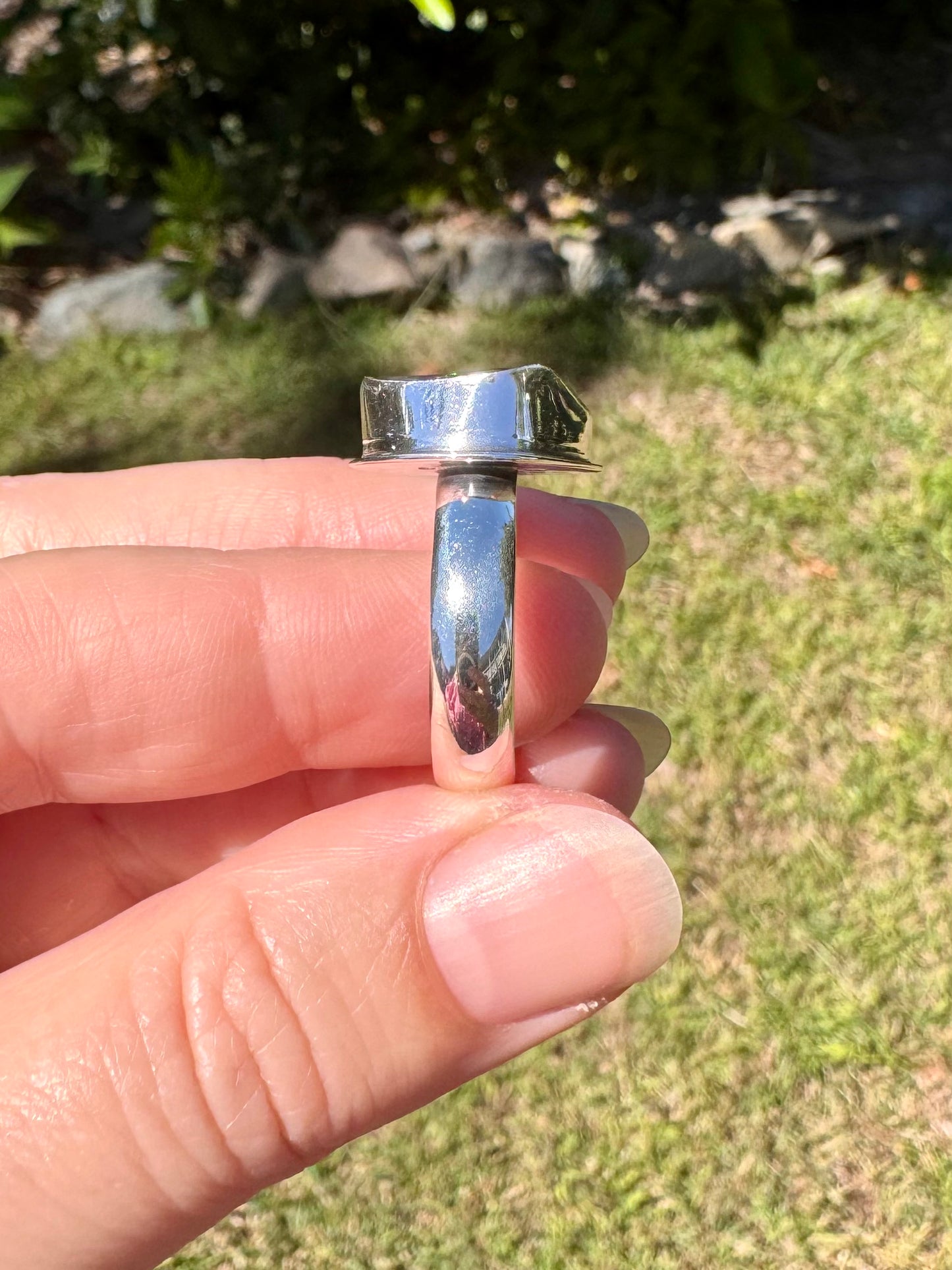 Solid Boulder Opal Ring Size 10.75