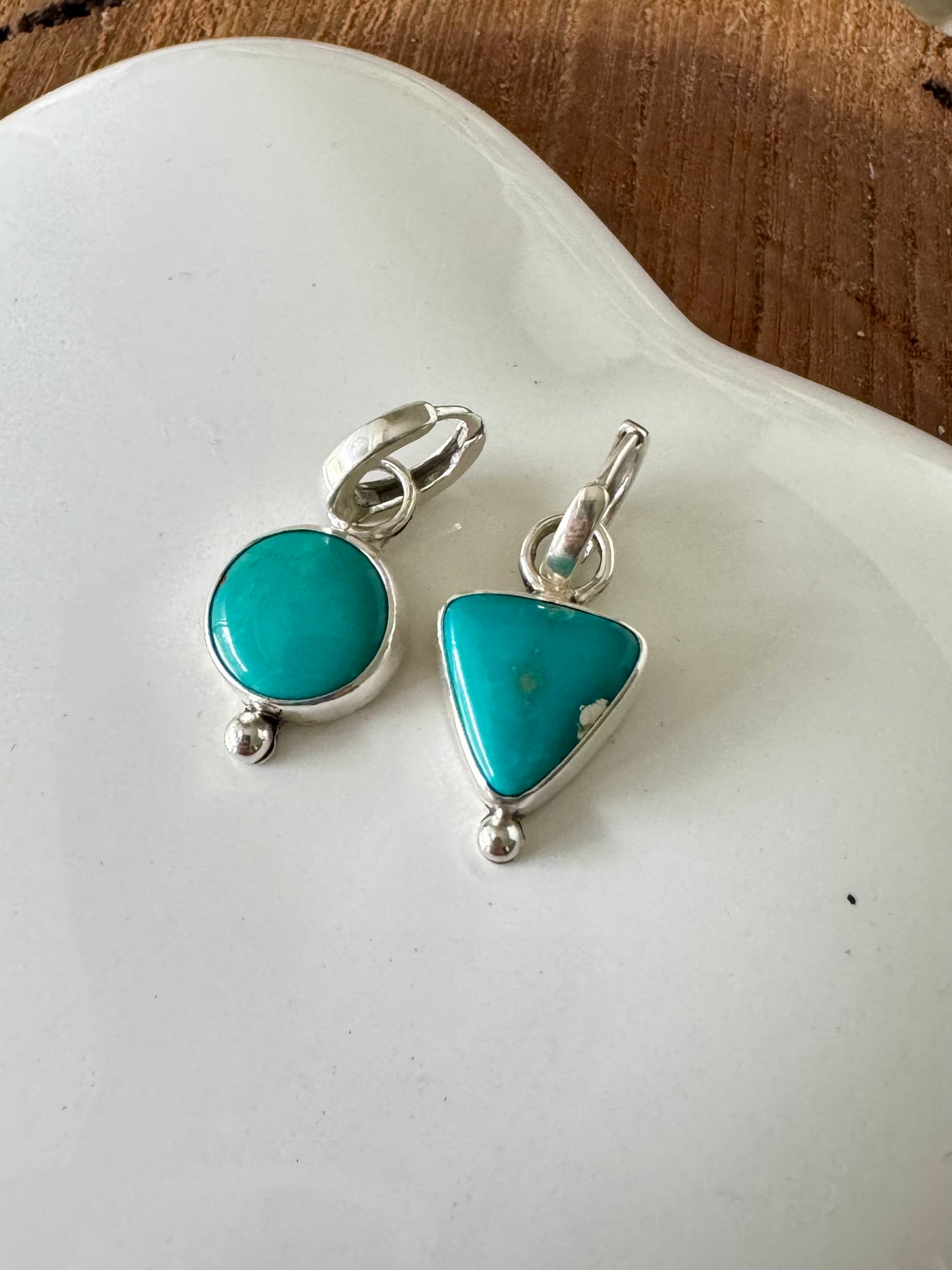 Turquoise Mismatch Drop Earrings