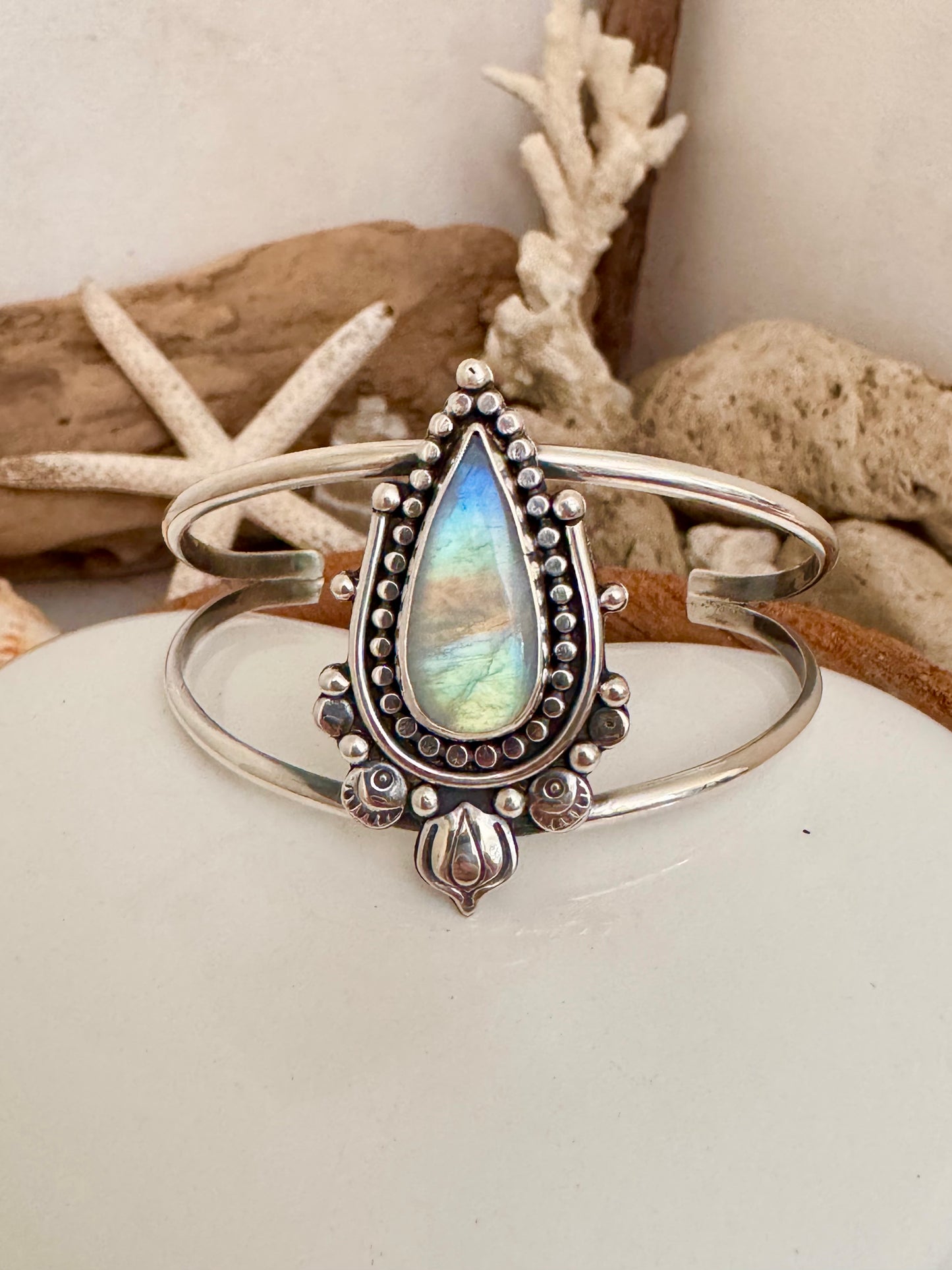 Moonstone Cuff Bracelet