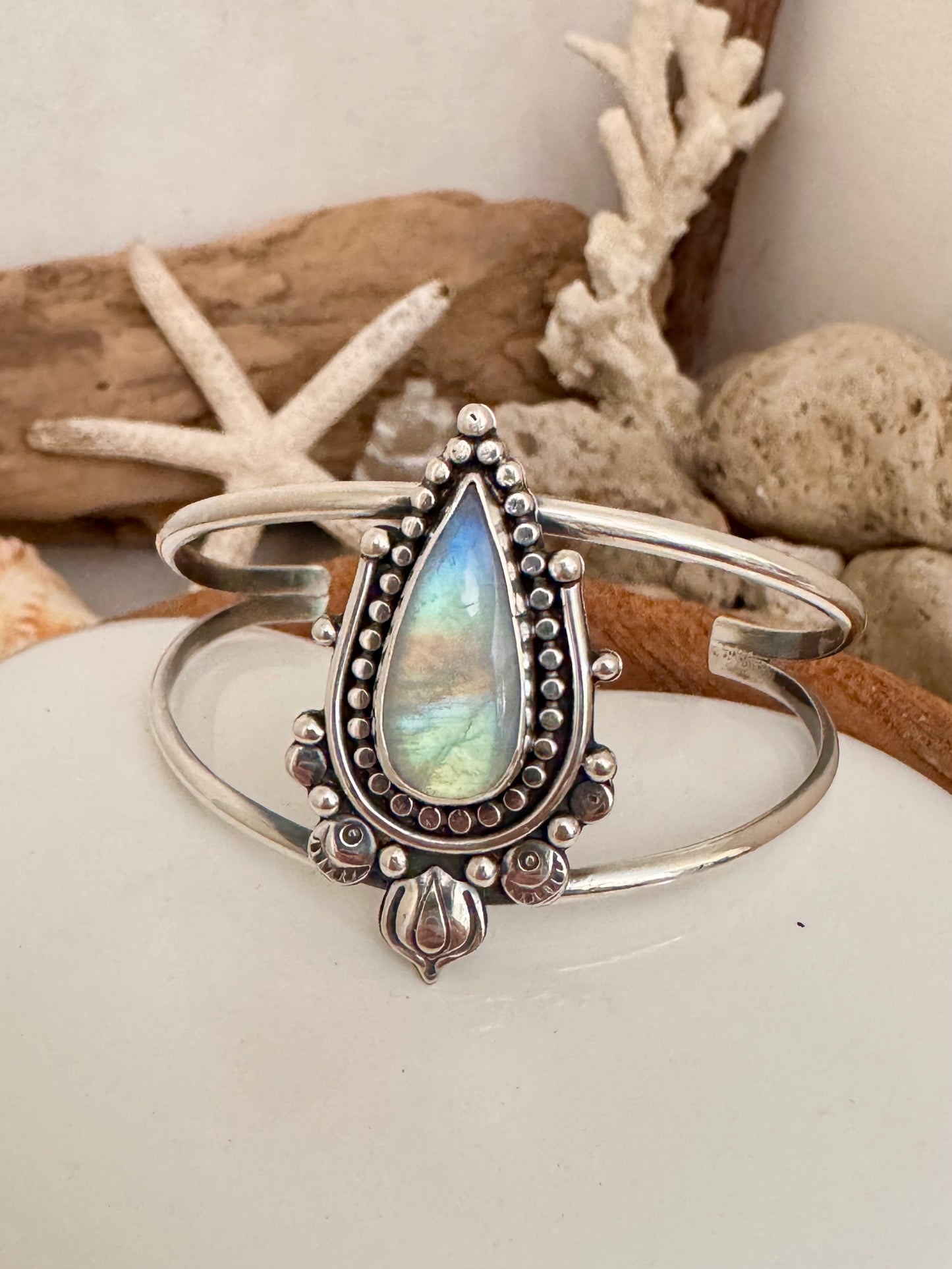 Moonstone Cuff Bracelet
