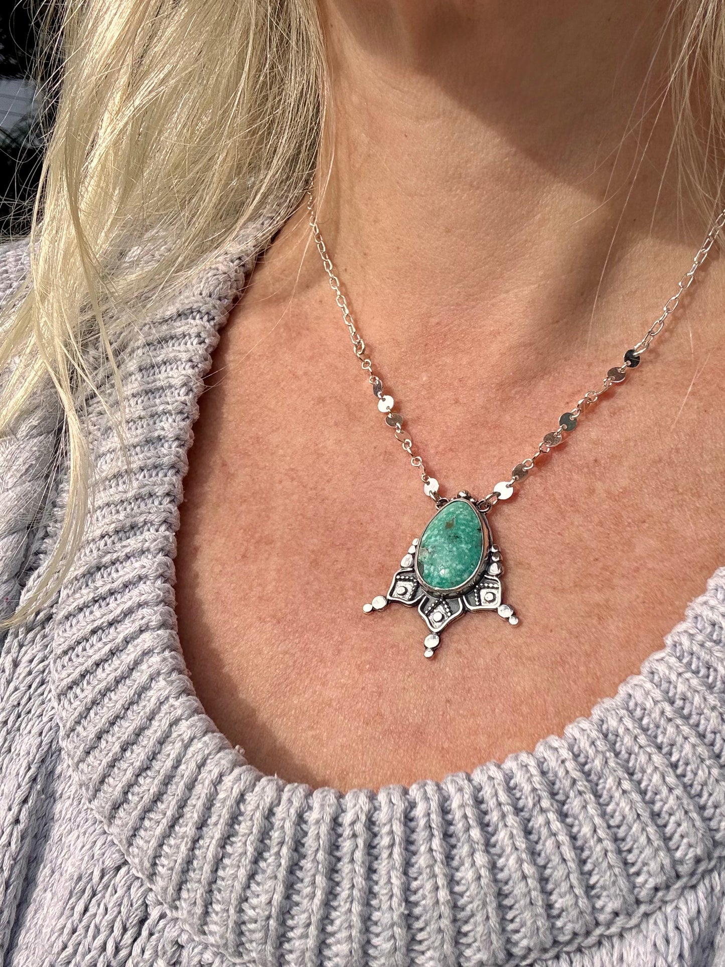 Beautiful Campitos Turquoise Necklace