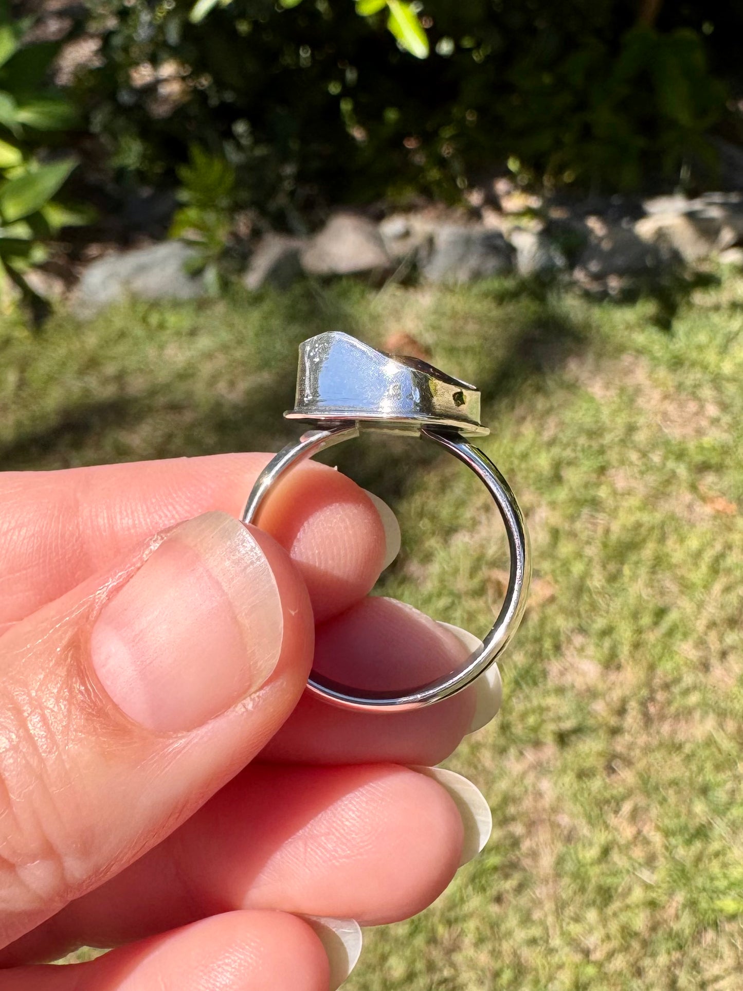 Solid Boulder Opal Ring Size 10.75