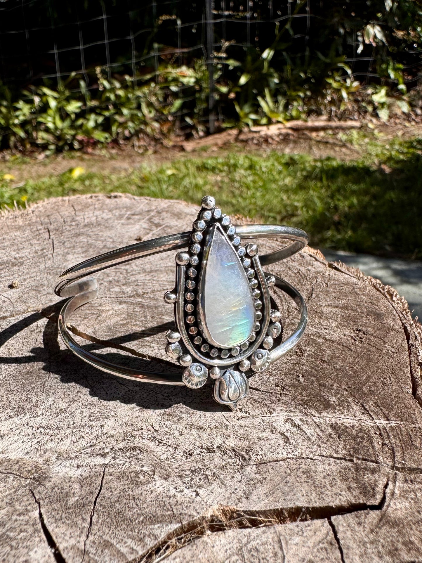 Moonstone Cuff Bracelet