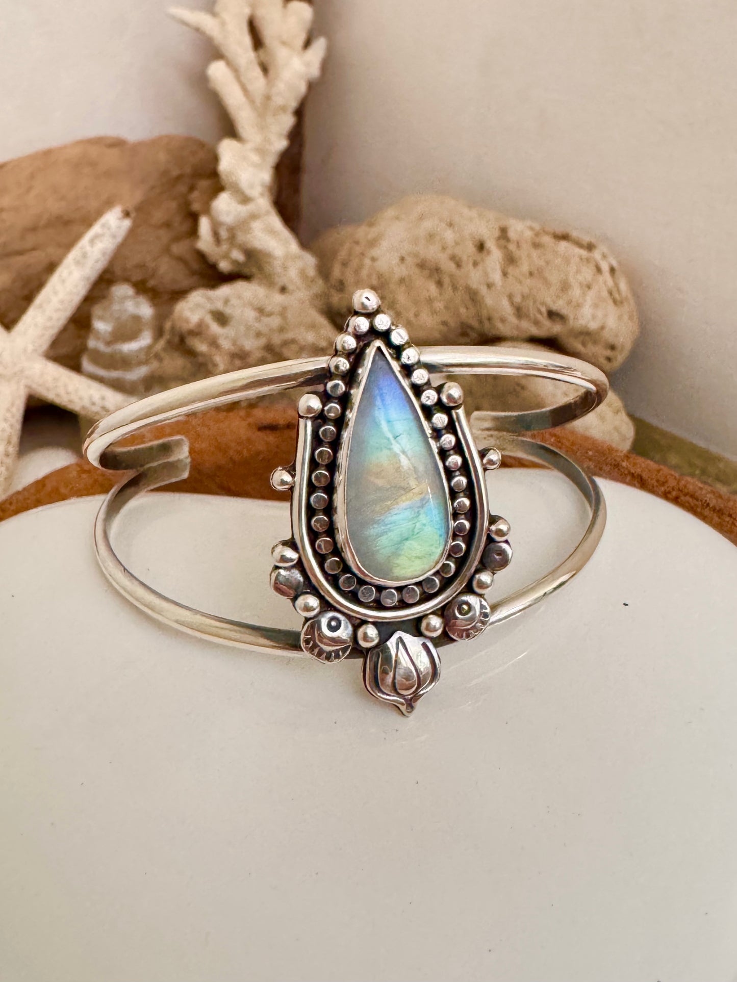 Moonstone Cuff Bracelet