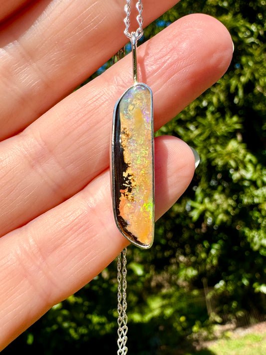 Boulder Opal necklace